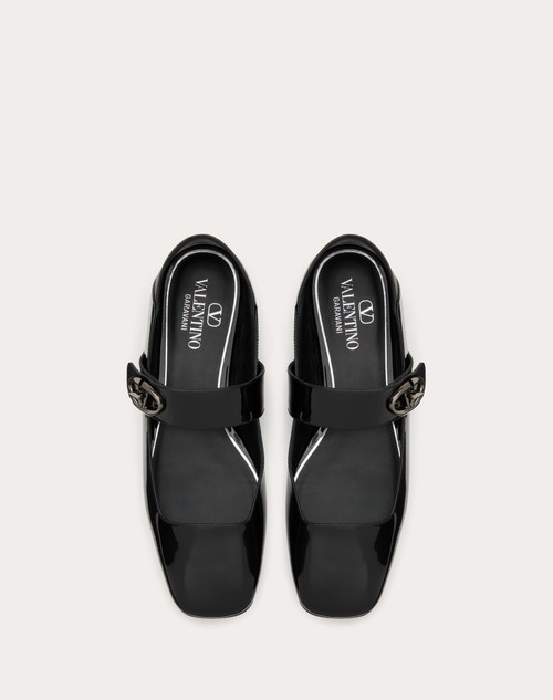 Red Valentino BALLERINA MARY-JANE VLOGO LOCKER IN VERNICE I Più Venduti