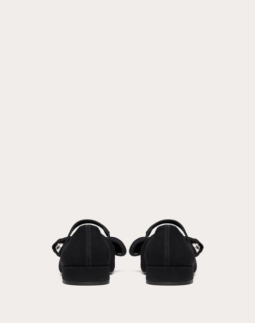 Red Valentino BALLERINA MARY-JANE VALENTINO GARAVANI BOWJANE IN TESSUTO CREPE 20MM Negozio