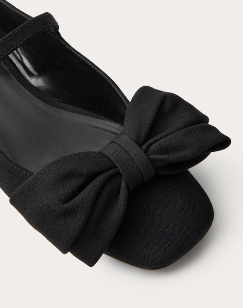 Red Valentino BALLERINA MARY-JANE VALENTINO GARAVANI BOWJANE IN TESSUTO CREPE 20MM Negozio