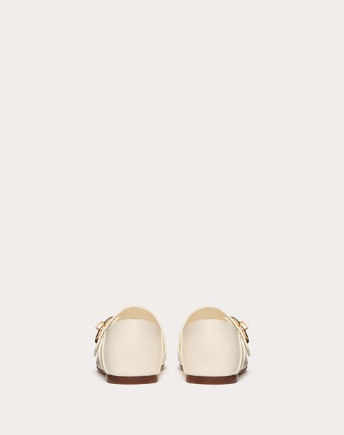 Red Valentino BALLERINA MARY-JANE VLOGO LOCKER IN VITELLO Moda