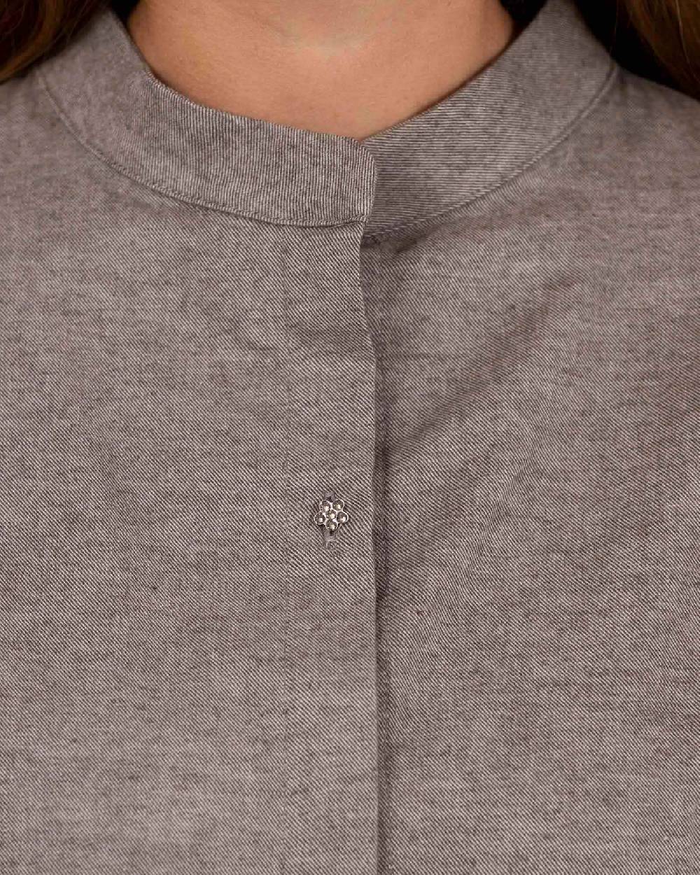 Rialto 48 CAMICIA CON BOTTONE SWAROVSKI Nuova