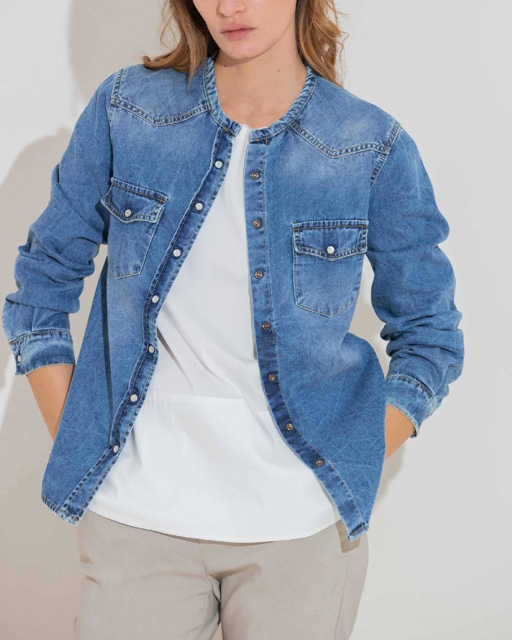 Rialto 48 CAMICIA IN JEANS Sottocosto