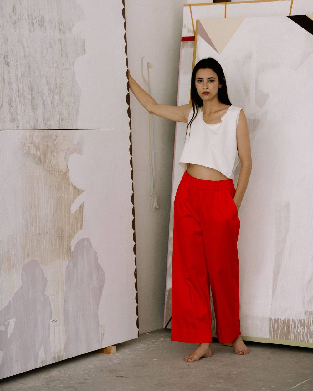 Rialto 48 PANTALONE AMPIO CON TASCA Vendita