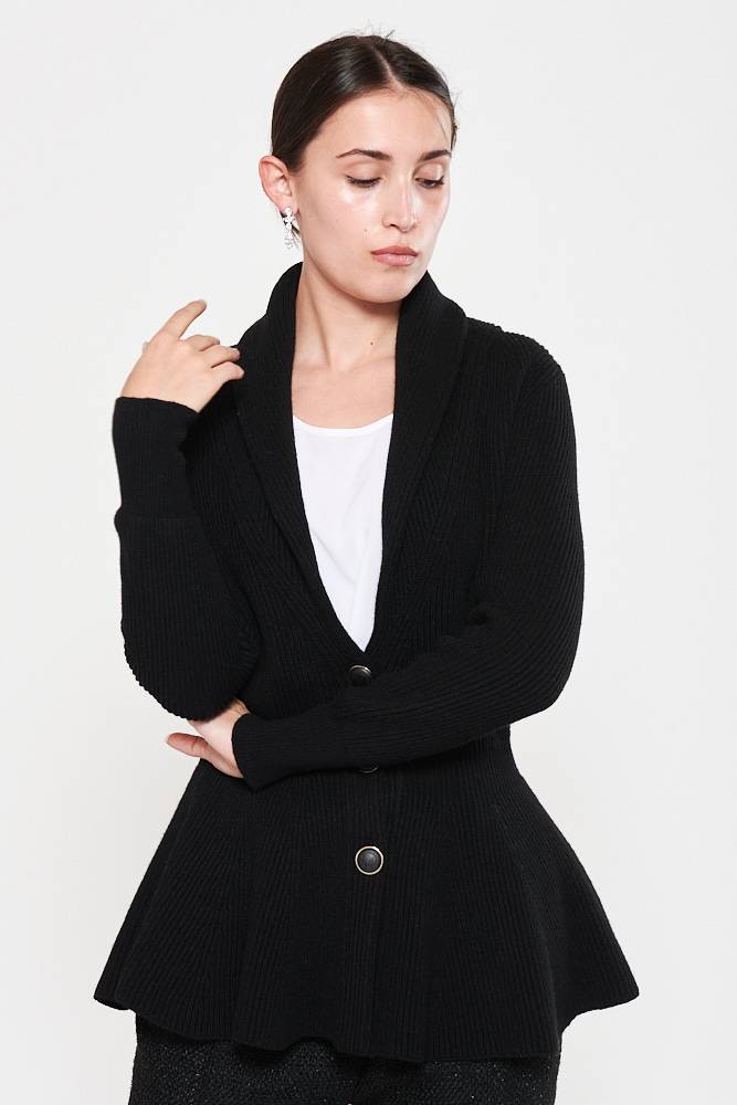 Rrocco Ragni Cardigan con volant Sottocosto