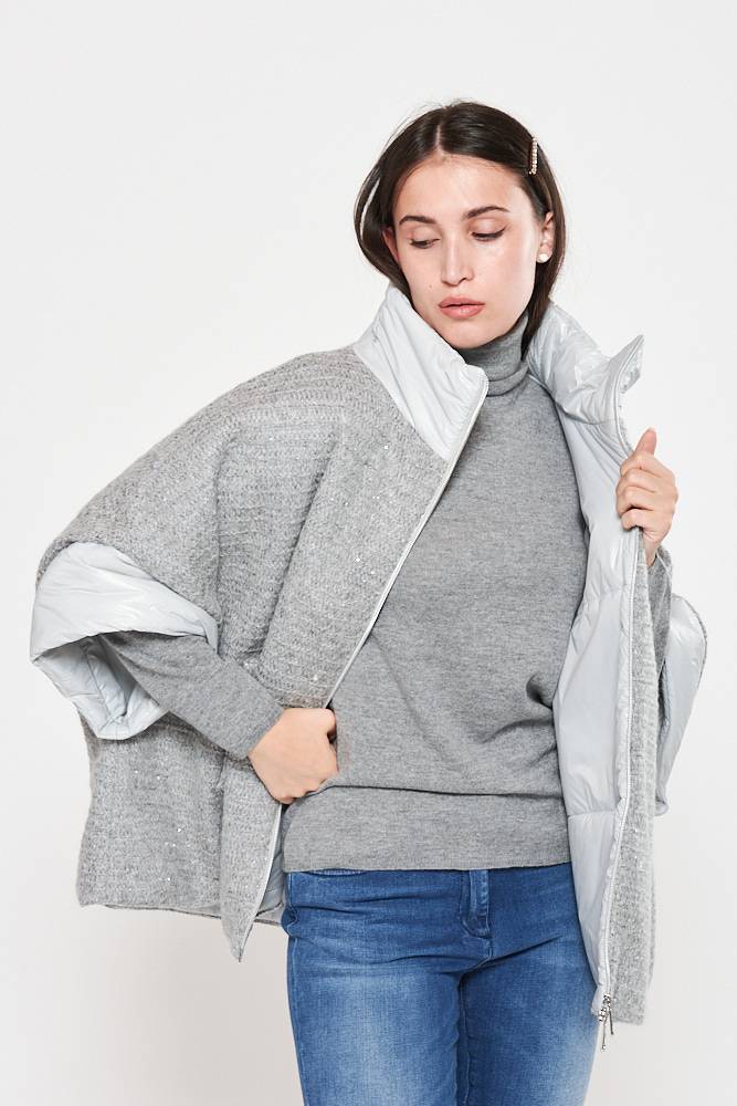 Rrocco Ragni Piumino oversize in filato paillettes I Più Venduti