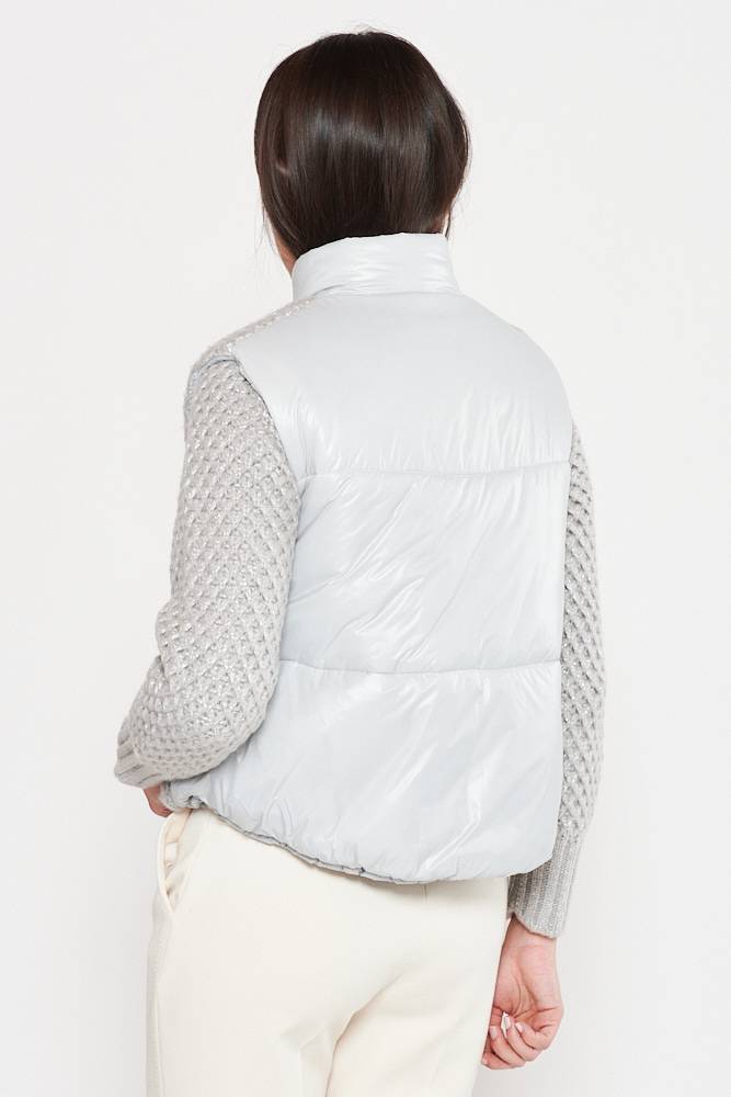 Rrocco Ragni Gilet in lurex imbottito Negozio
