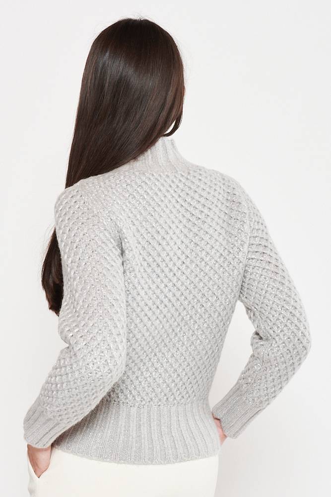Rrocco Ragni Maglia in lurex con collo a lupetto In Saldo