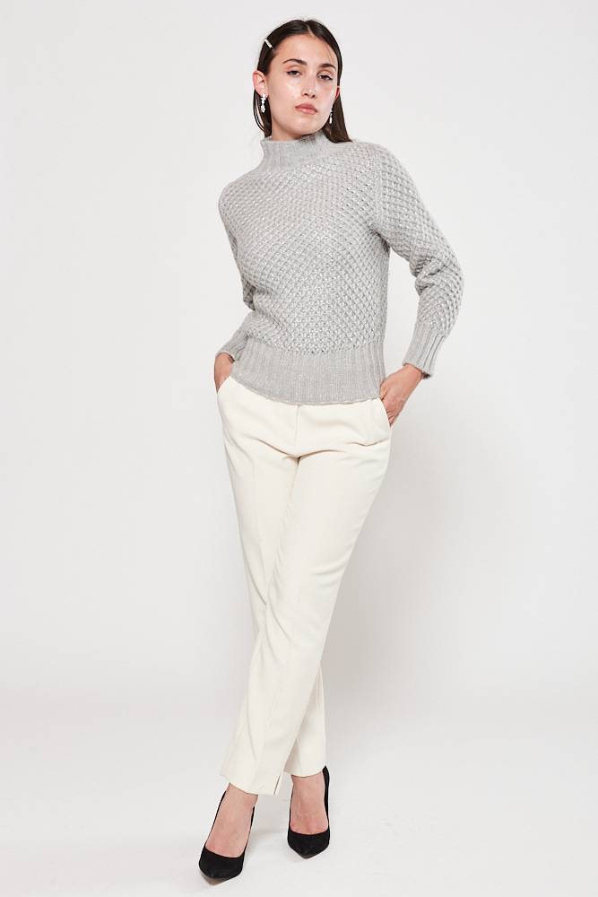 Rrocco Ragni Maglia in lurex con collo a lupetto In Saldo