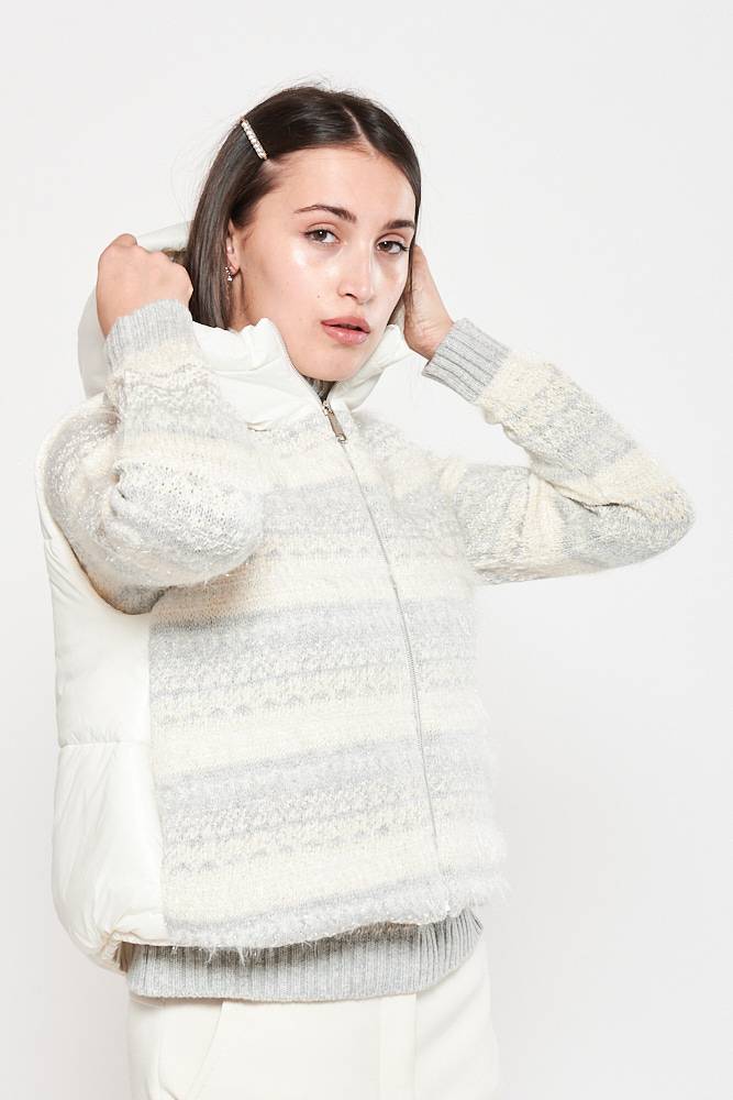 Rrocco Ragni Gilet jacquard imbottito Nuova