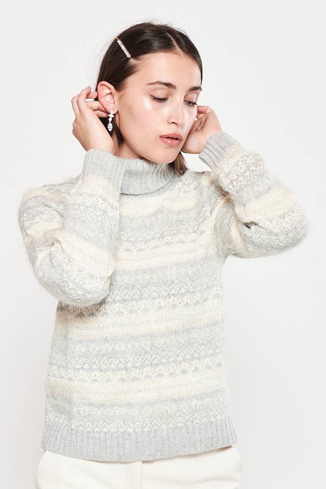 Rrocco Ragni Maglia jacquard a collo alto Moda