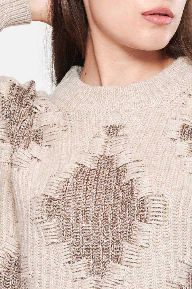 Rrocco Ragni Maglia con paillettes ad intarsio Qualità