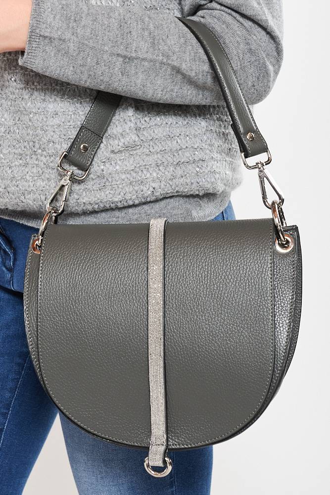 Rrocco Ragni Borsa in pelle con monile Spedizione Gratuita