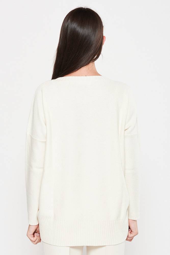 Rrocco Ragni Maglia a girocollo con cristalli Shopping Online