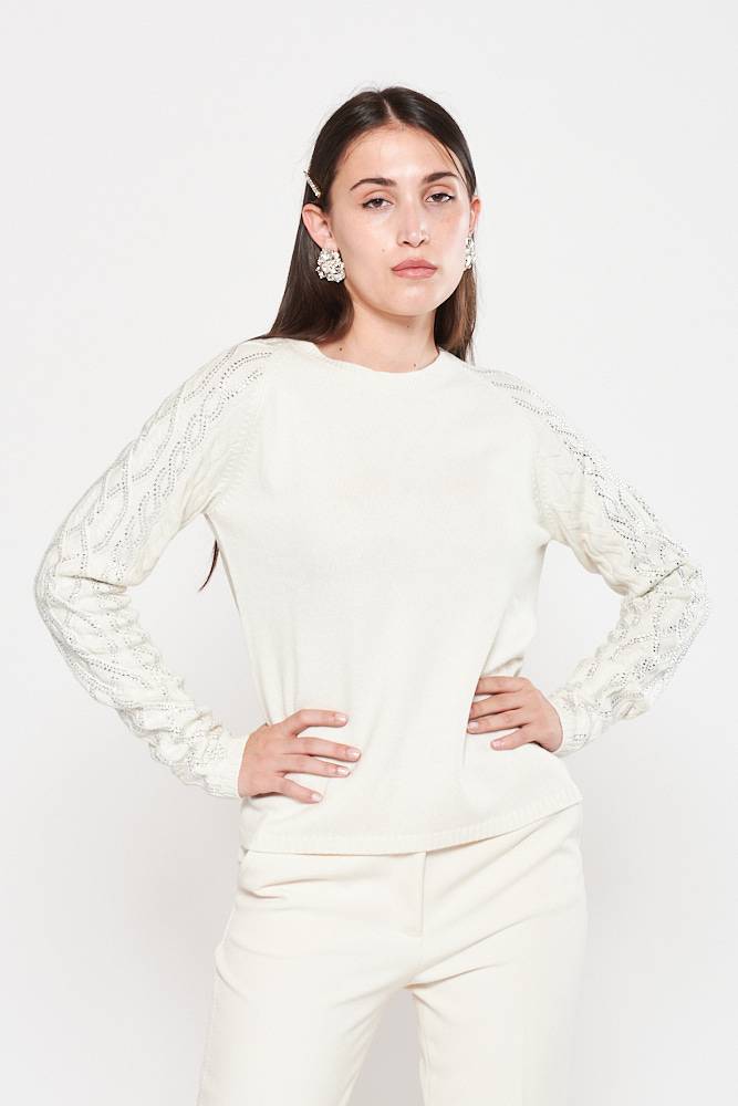 Rrocco Ragni Maglia a girocollo con cristalli Fino Al -60%