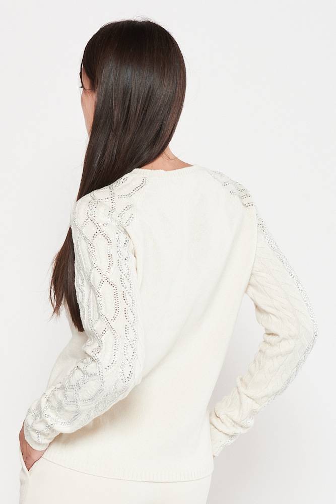 Rrocco Ragni Maglia a girocollo con cristalli Fino Al -60%
