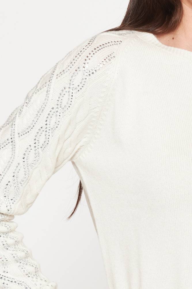 Rrocco Ragni Maglia a girocollo con cristalli Fino Al -60%