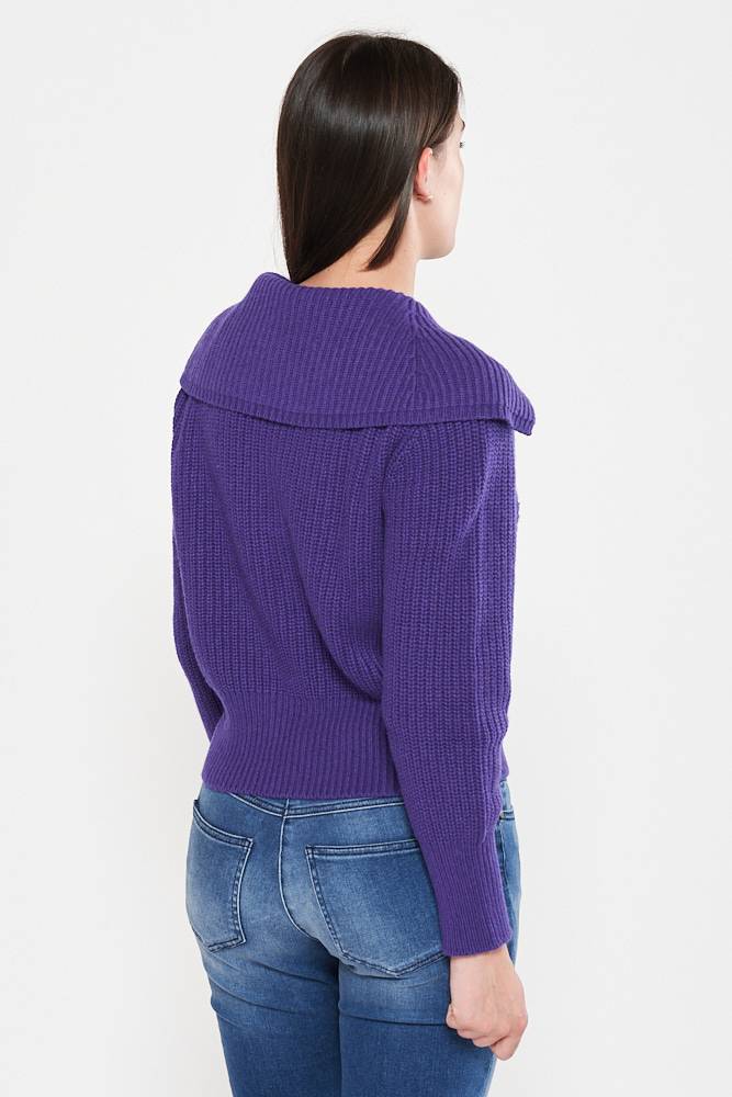 Rrocco Ragni Cardigan con maxi risvolto Sottocosto