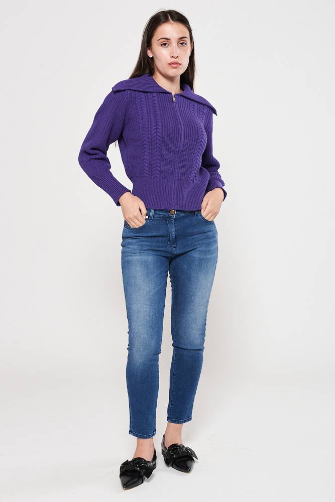 Rrocco Ragni Cardigan con maxi risvolto Sottocosto