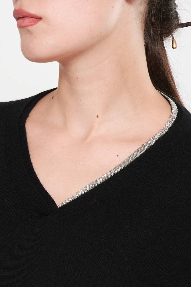 Rrocco Ragni Maglia scollo a V con monile I Più Venduti