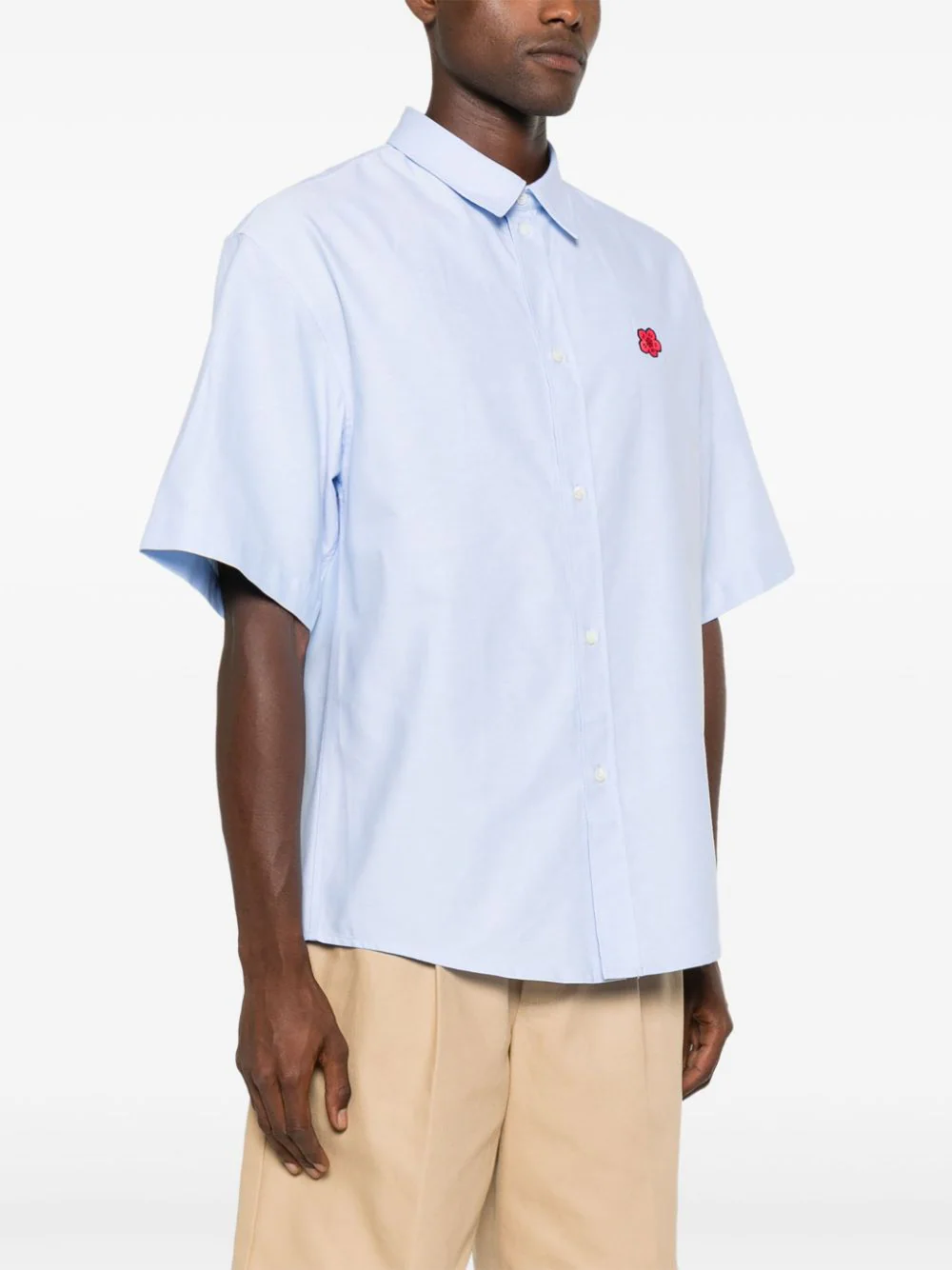 KENZO 'boke flower' embroidered casual shirt I Più Venduti