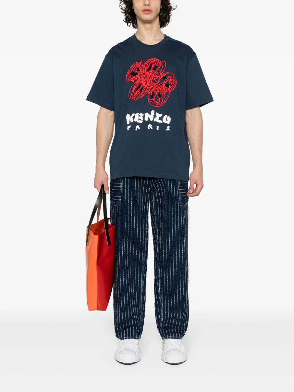 KENZO 'kenzo drawn varsity' t-shirt Shopping Online