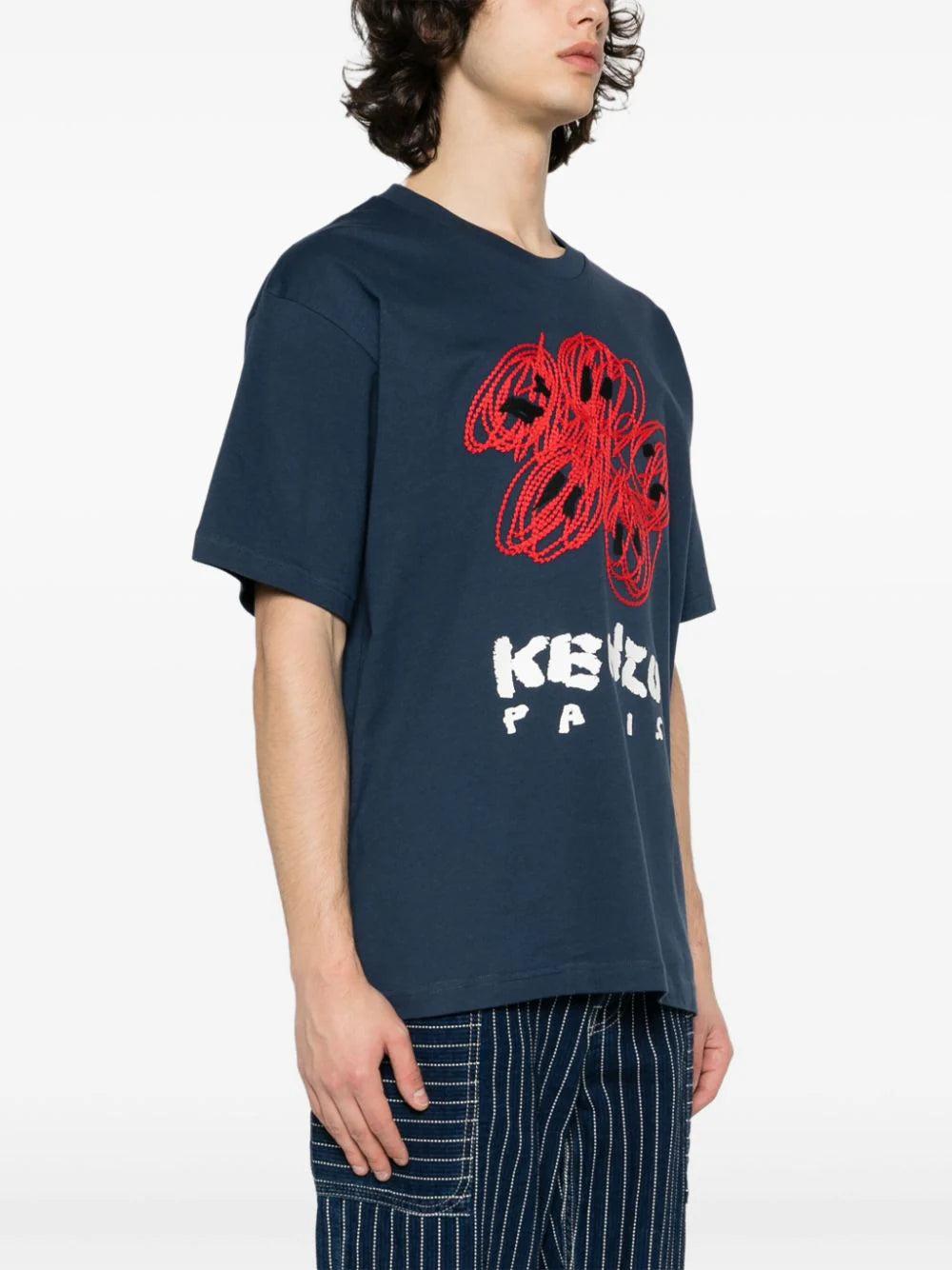 KENZO 'kenzo drawn varsity' t-shirt Shopping Online