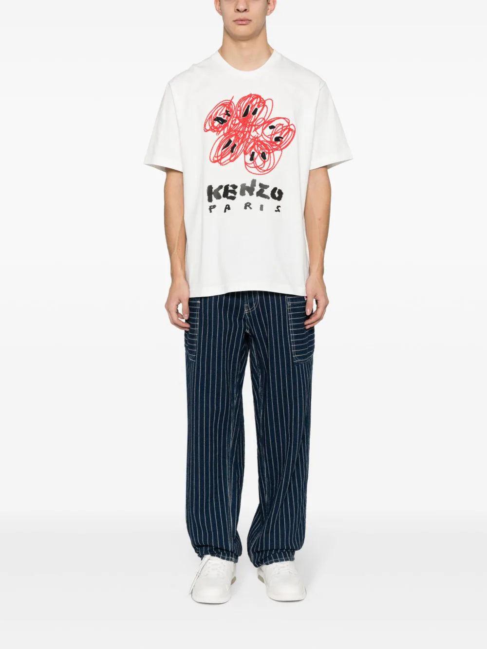 KENZO 'kenzo drawn varsity' t-shirt Affare Del Giorno