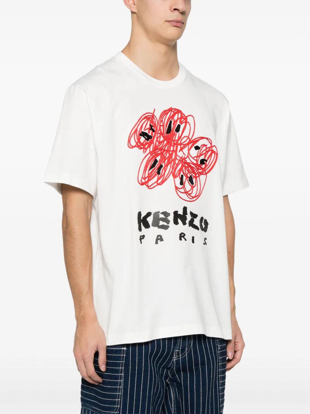 KENZO 'kenzo drawn varsity' t-shirt Affare Del Giorno