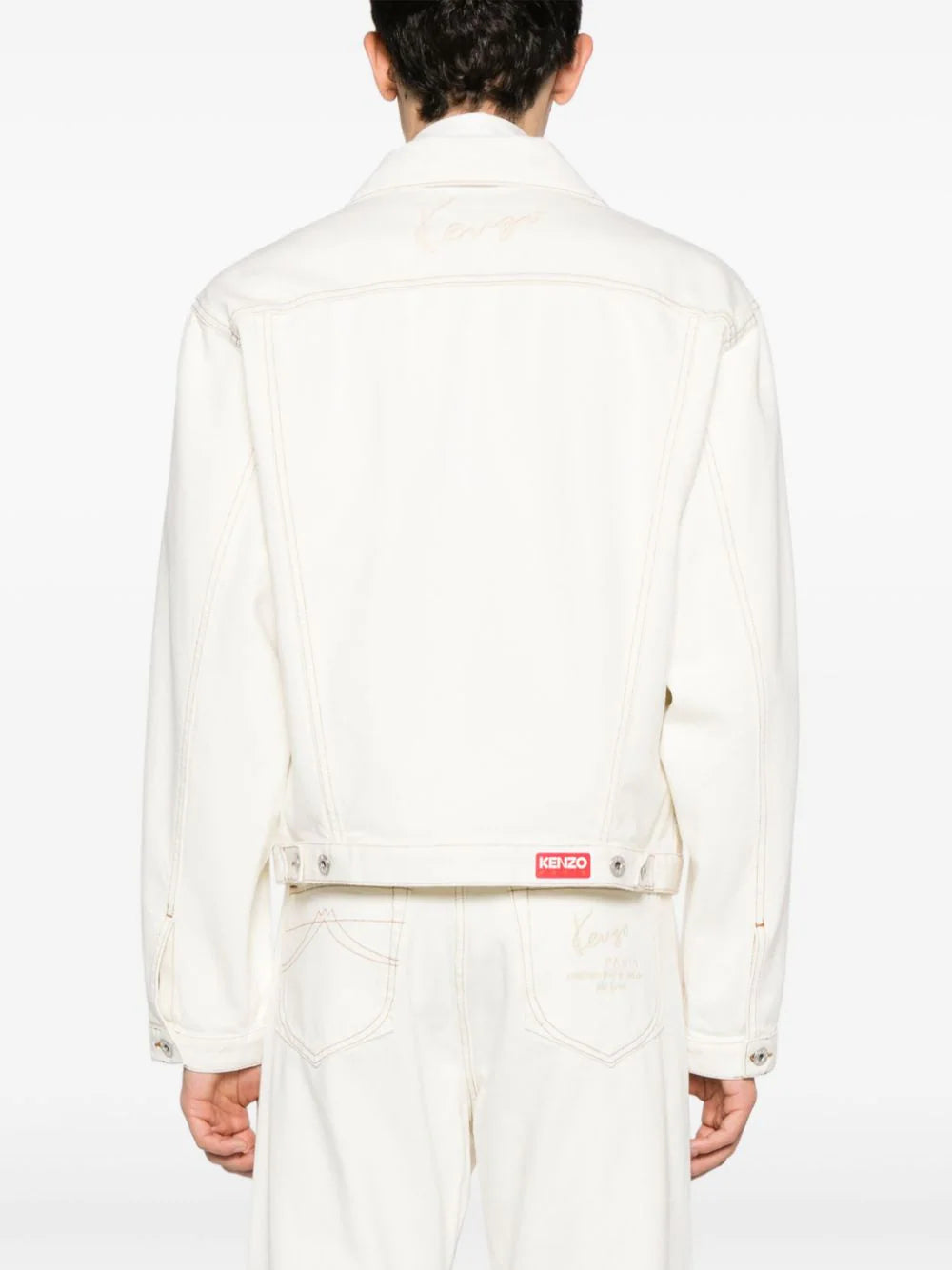 KENZO 'kenzo paris' denim trucker jacket Economico