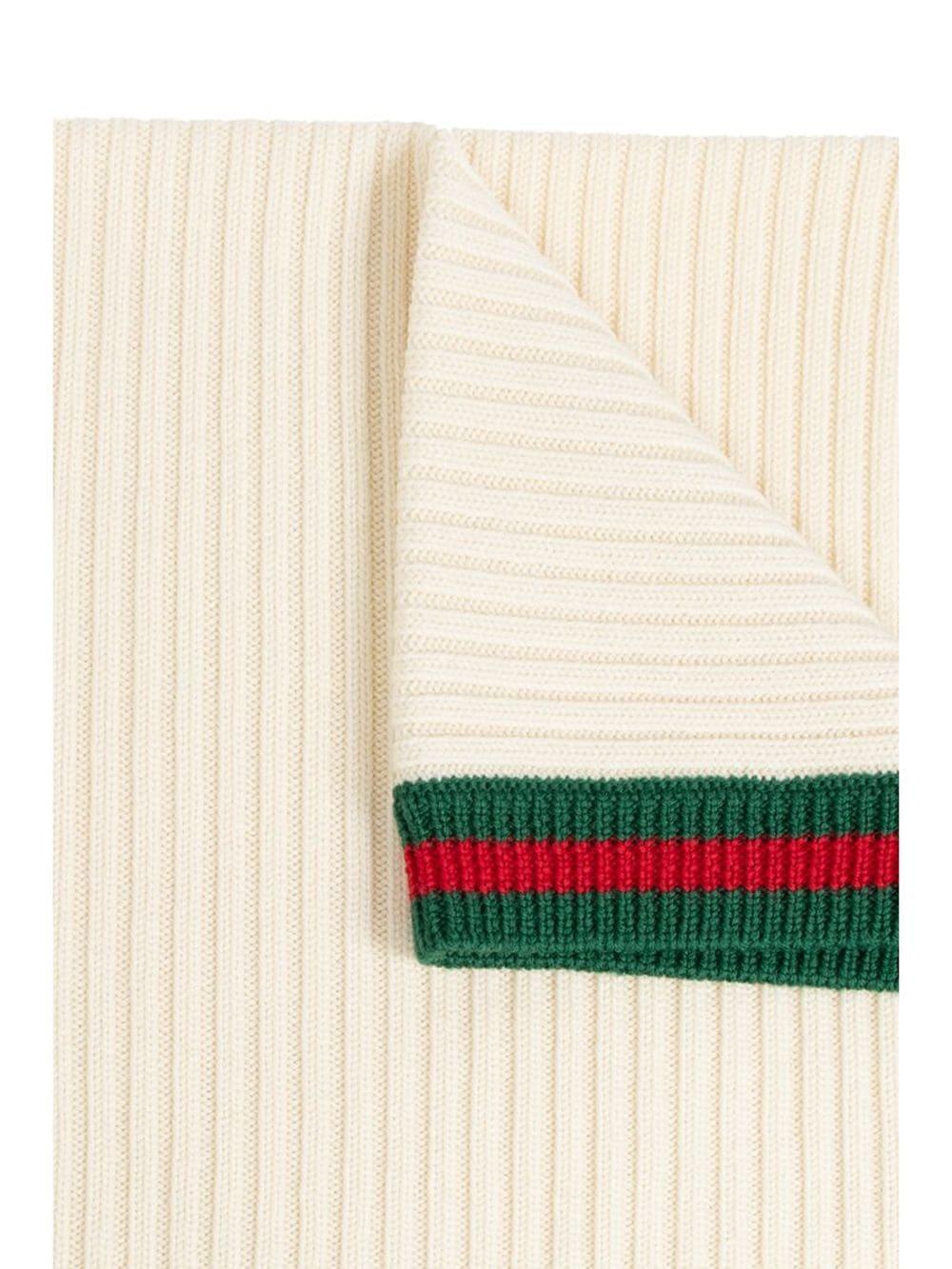 Gucci Kids Blanket with web Saldi Di Fabbrica