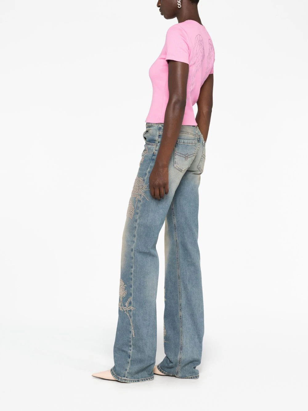 Blumarine "b" t-shirt Vendita