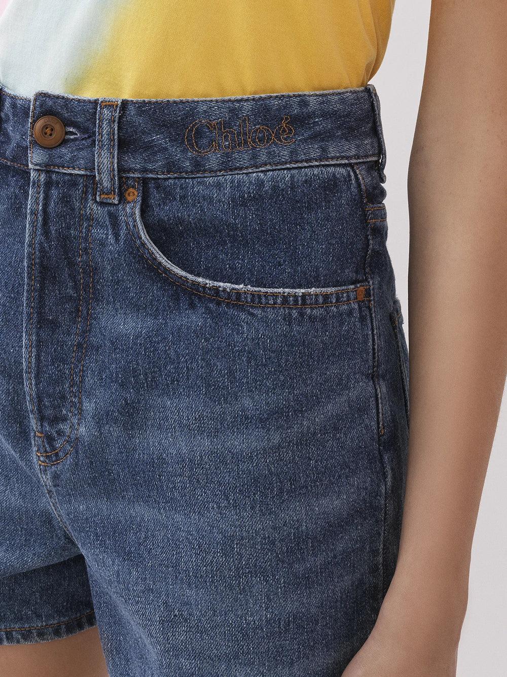 Chloé "dukuno" denim shorts Soddisfazione Garantita