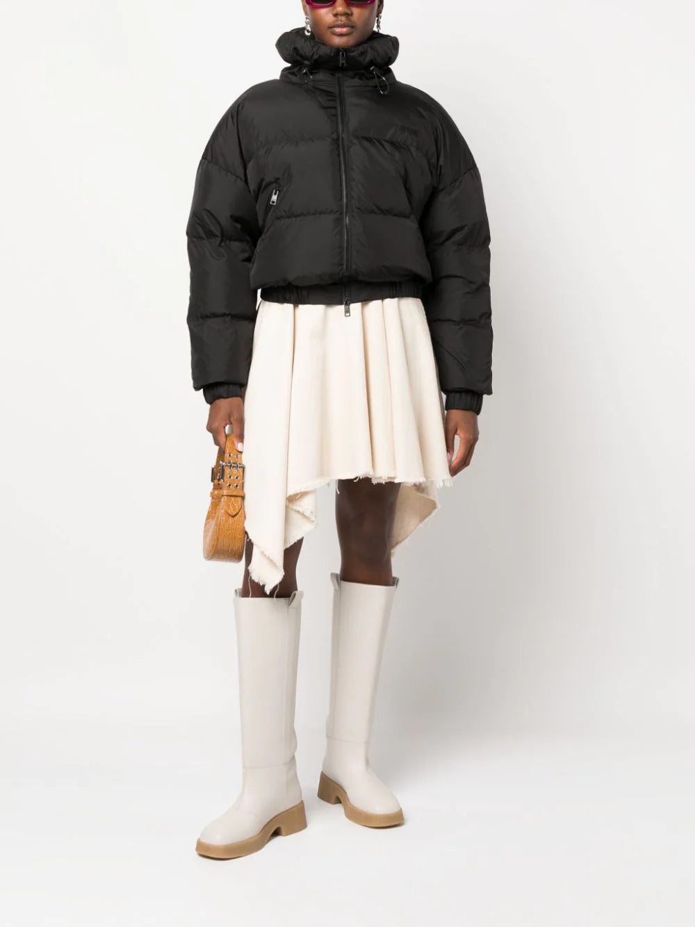 MSGM "ripstop nylon" cropped down jacket Fino Al -60%