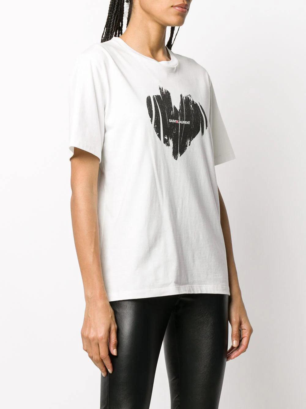 Saint Laurent "saint laurent" heart t-shirt Affare Del Giorno