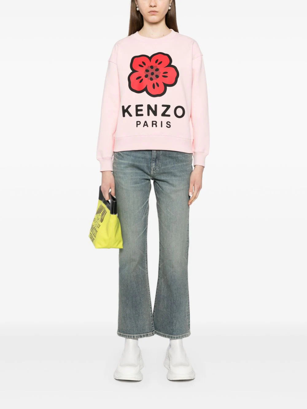 KENZO 'boke 2.0' embroidered cropped sweatshirt Prezzo Ridotto