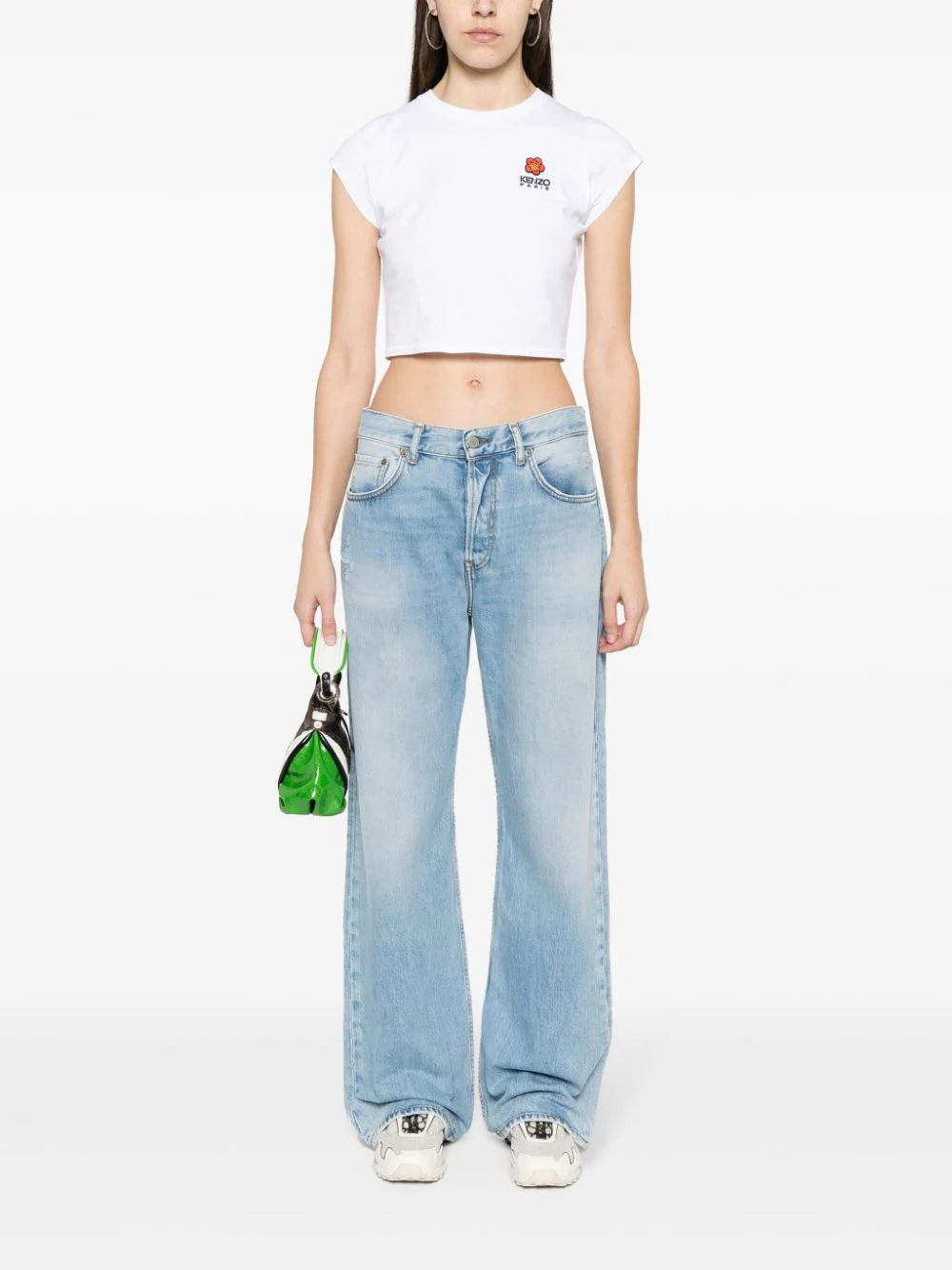 KENZO 'boke flower crest' micro-embroidered t-shirt Offerta