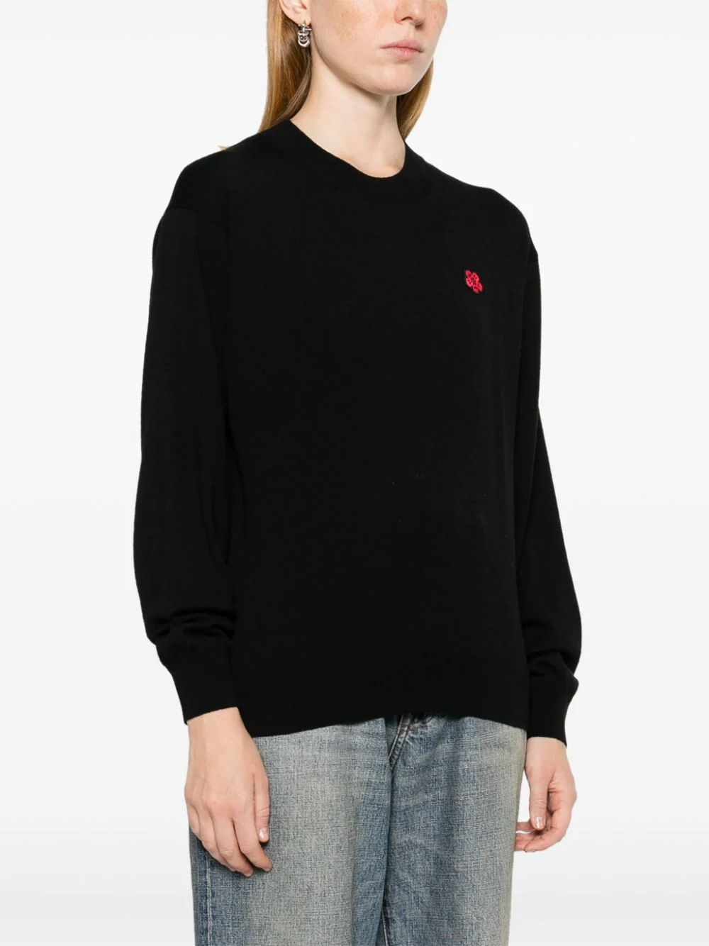 KENZO 'boke flower' embroidered wool sweater In Vendita