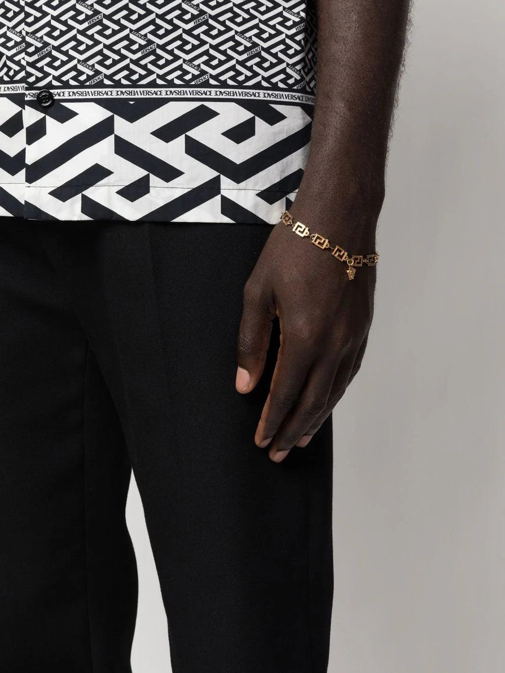 VERSACE 'greca' charm-detail bracelet 2025