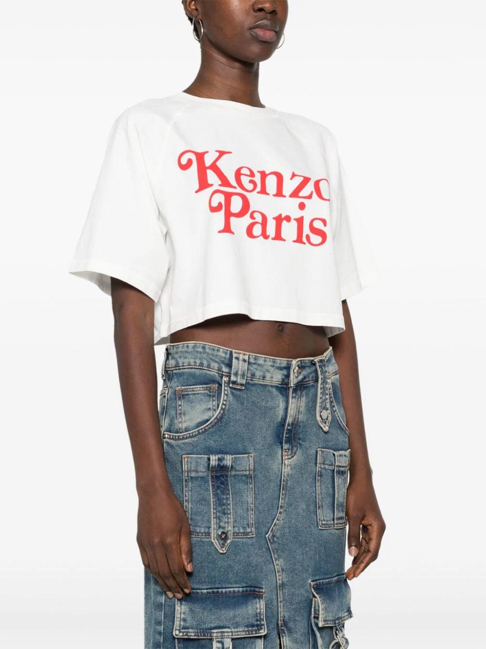 KENZO 'kenzo by verdy' boxy cropped t-shirt In Linea