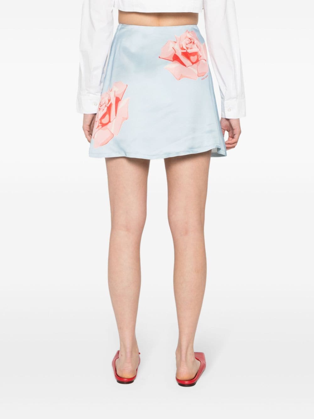 KENZO 'kenzo rose' mini skirt Promozione Limitata