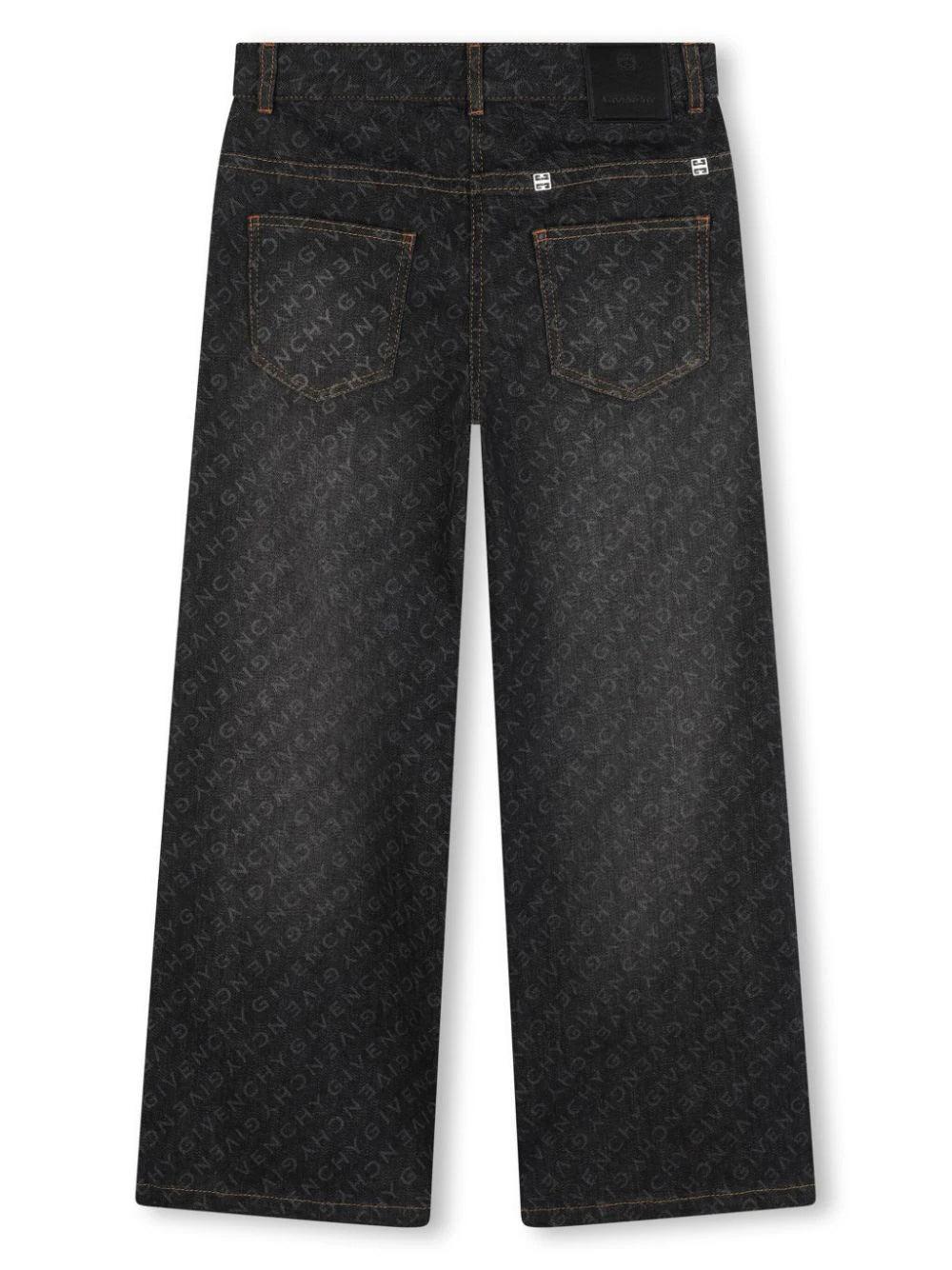 Givenchy Kids Straight jeans with print Sconto