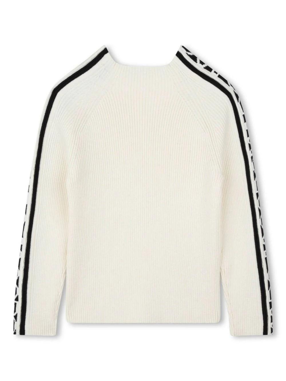 Marc Jacobs Kids Jacquard logo sweater Vendita Calda