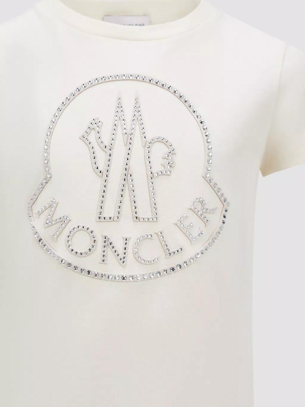 MONCLER Kids T-shirt with crystal logo Italy