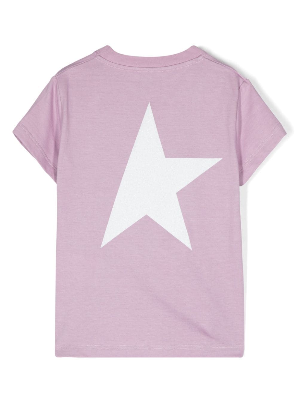 Golden Goose Kids T-shirt with logo and maxi star in glitter Nuovo