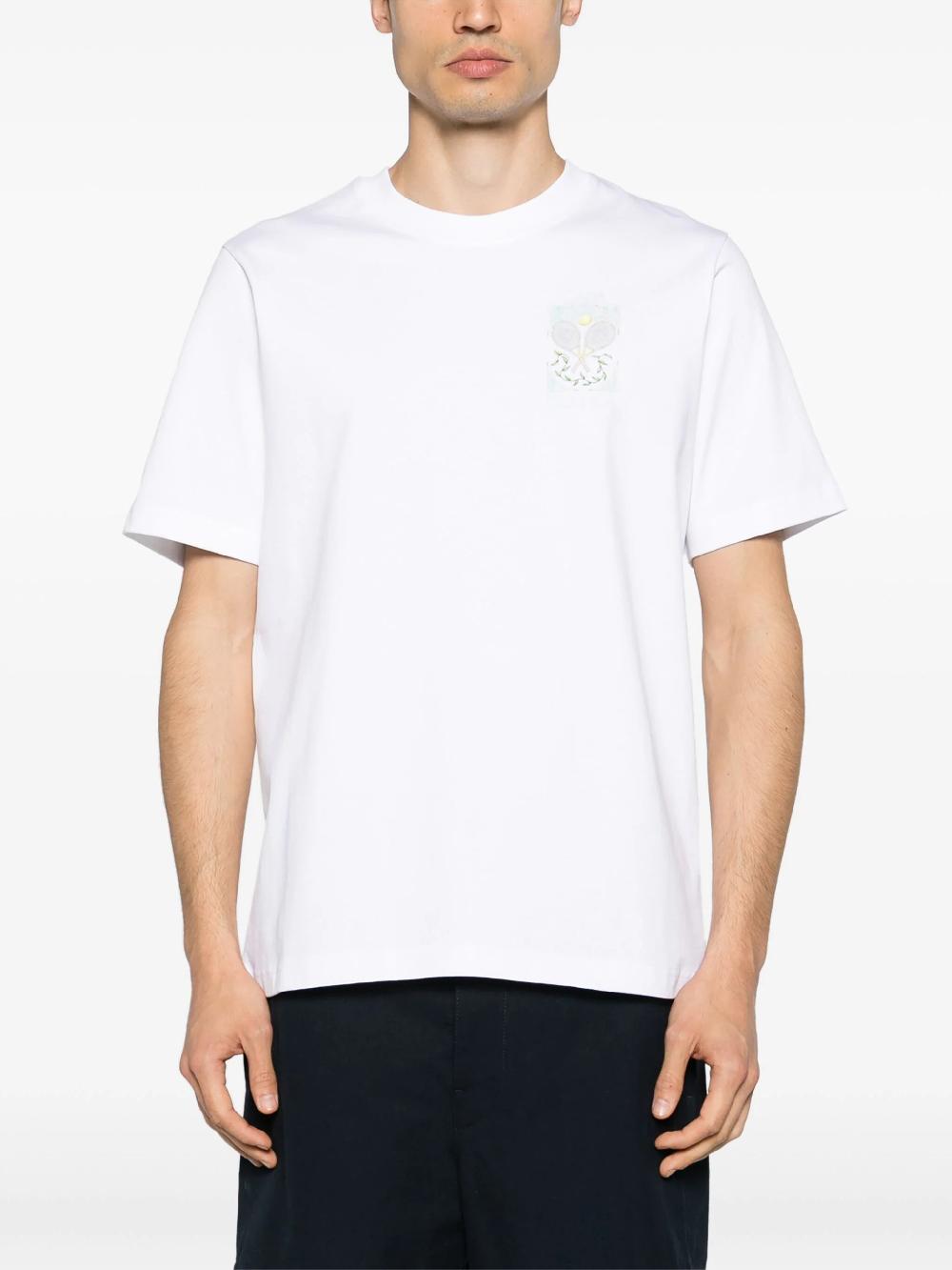 CASABLANCA Tennis pastelle t-shirt Prezzo Ridotto