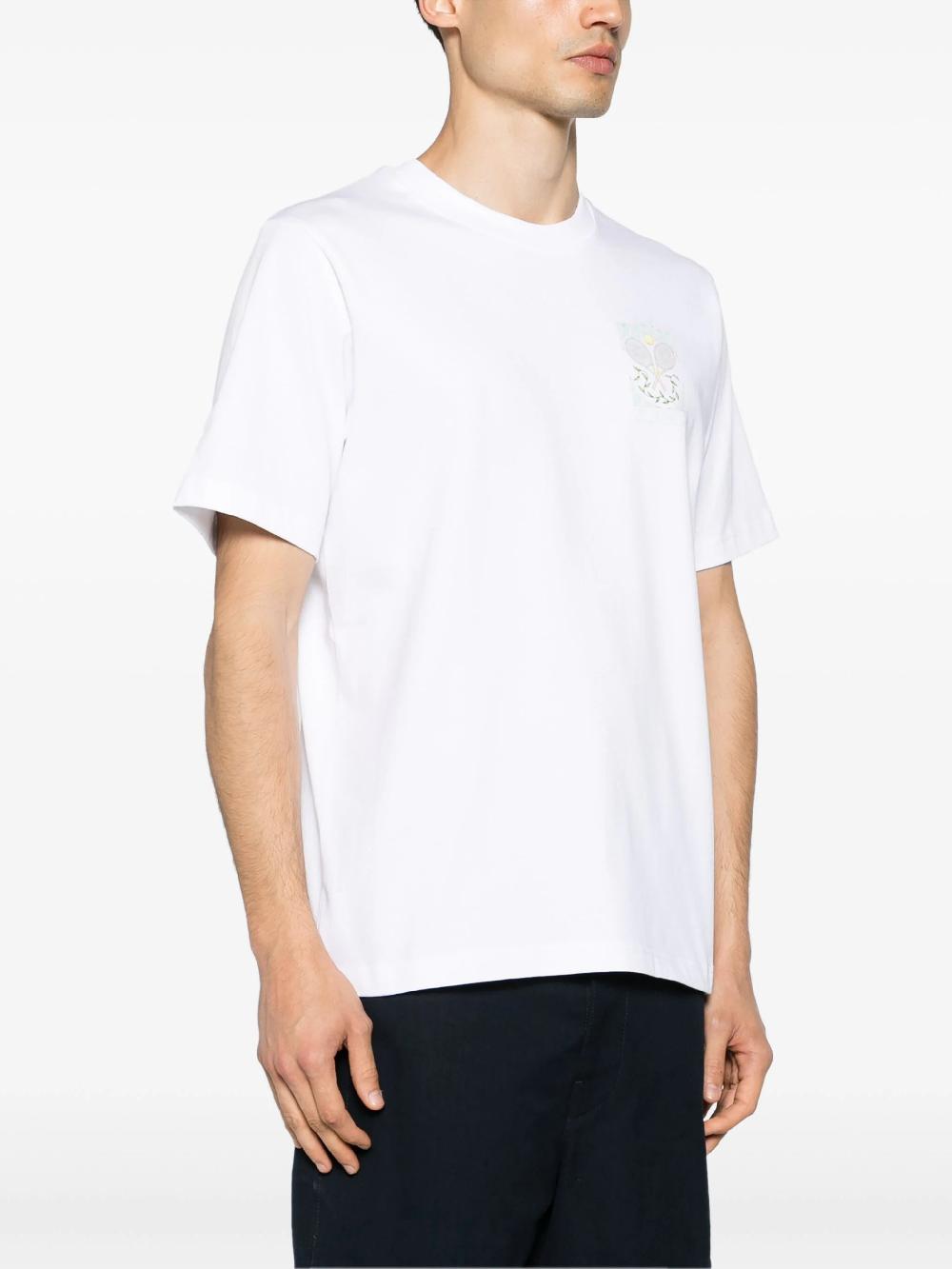 CASABLANCA Tennis pastelle t-shirt Prezzo Ridotto