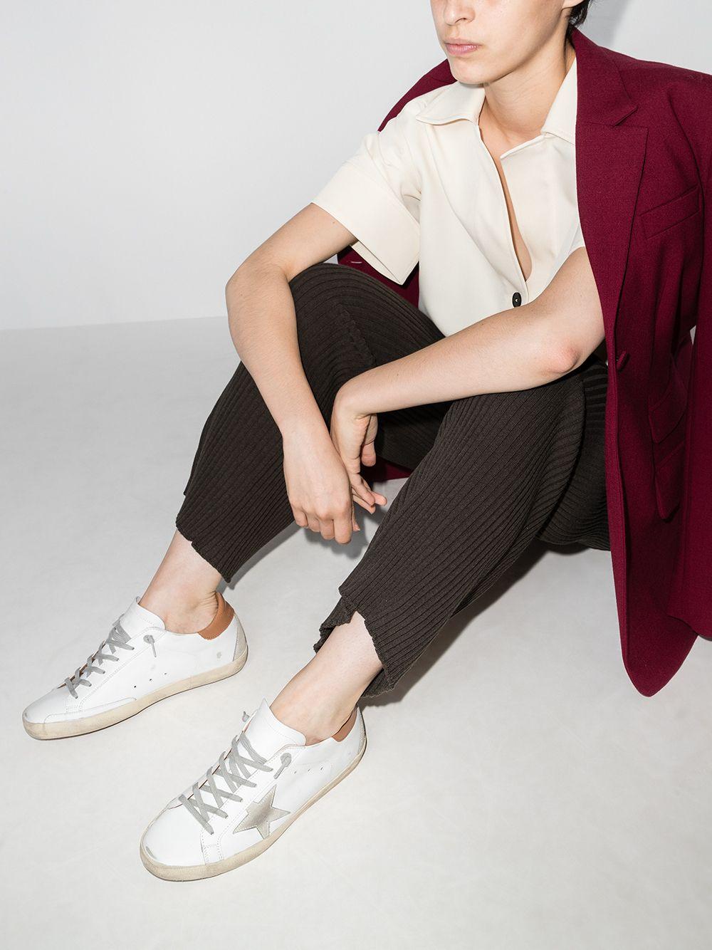 Golden Goose Super-star with suede star and brown heel tab Acquista Ora