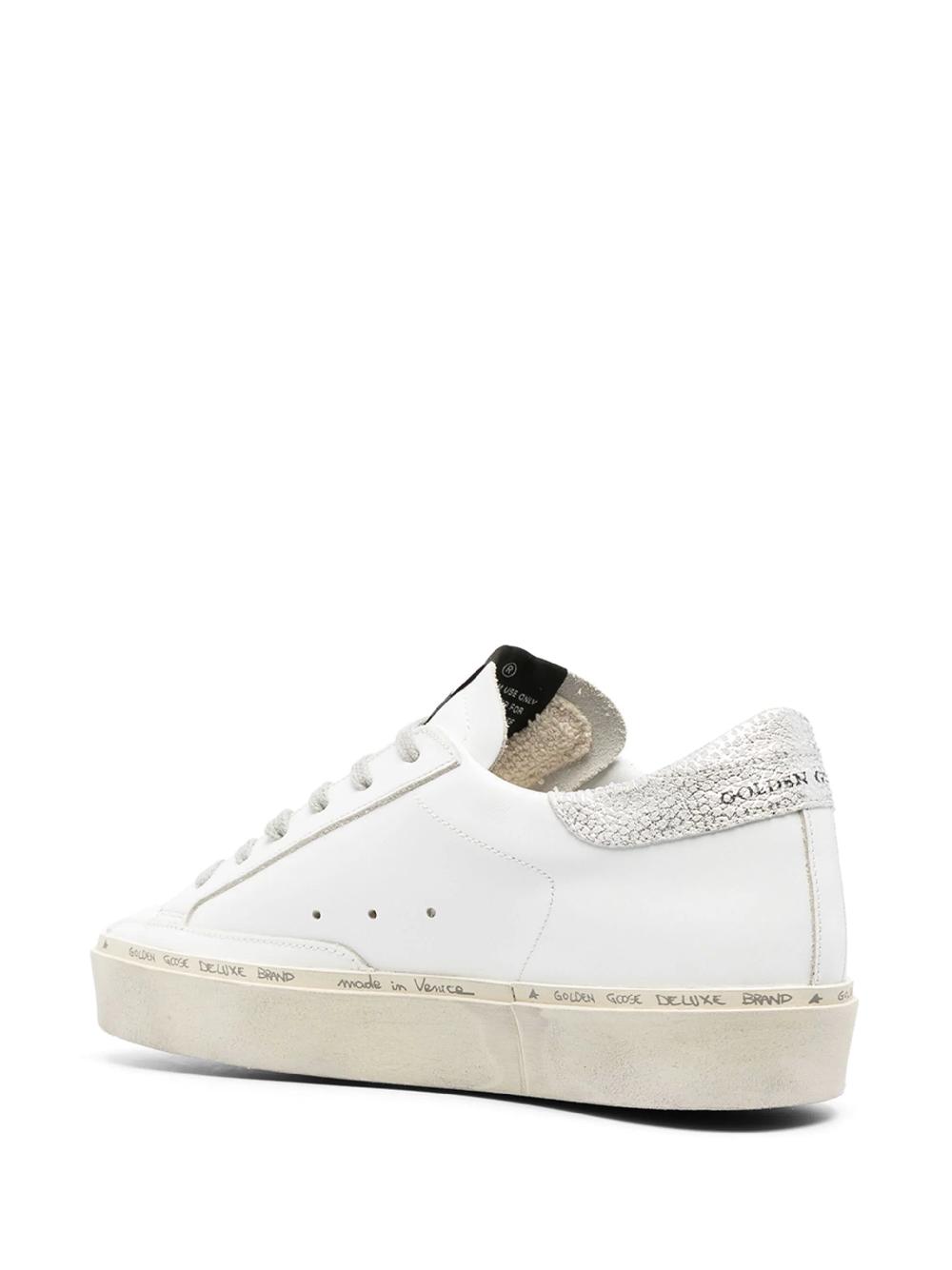 Golden Goose Hi star with metallic silver star and heel tab Prezzo Ridotto