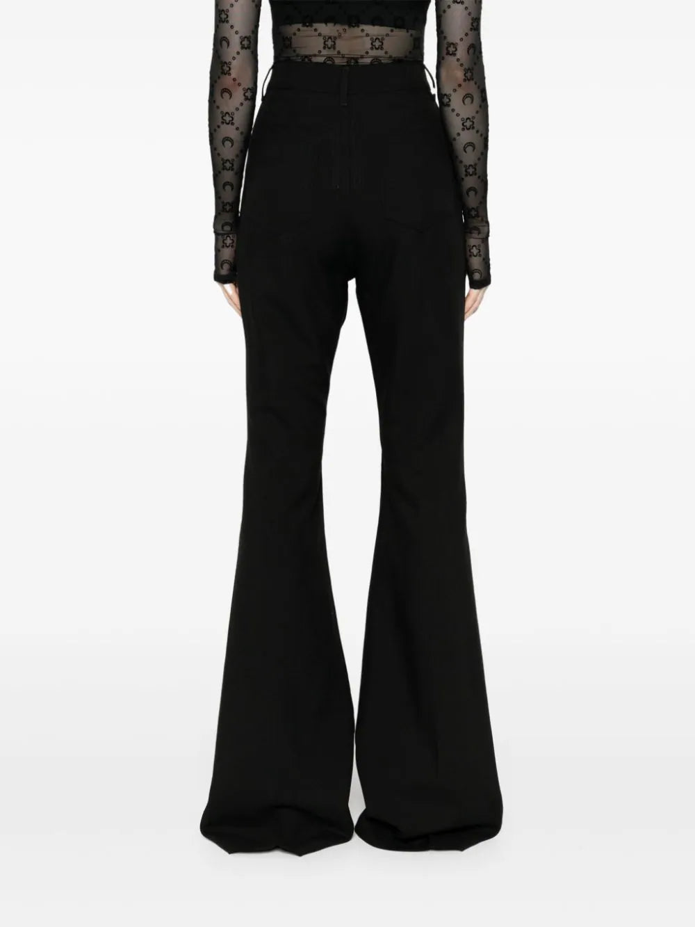 RICK OWENS Bolan bootcut in grain de poudre Vendita Calda