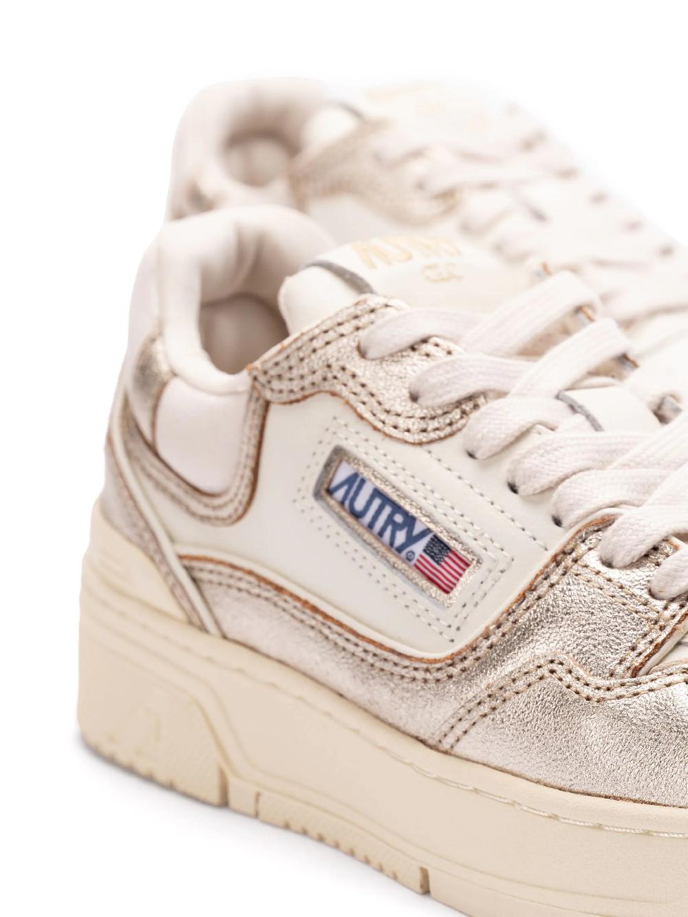 AUTRY Clc low sneakers in platinum leather and suede Promozione